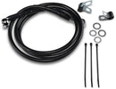 Extended Length Black Vinyl Front Brake Line Kit Black For Harley Davidson FXDS-CON 1340 1995-1998