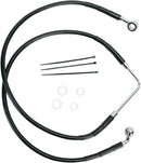 Stainless Steel Brake Line Kit Black For Harley Davidson FXDB 1584 2007