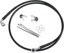 Stainless Steel Front Brake Line Kit Black For Harley Davidson FXDWG 1340 1993-1998