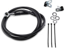 Extended Length Black Vinyl Front Brake Line Kit Black For Harley Davidson FXDWG 1450 1999
