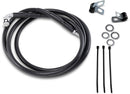 Extended Length Black Vinyl Front Brake Line Kit Black For Harley Davidson FXDWG 1450 2000-2003