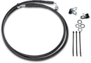 Extended Length Black Vinyl Front Brake Line Kit Black For Harley Davidson FXDWG2 1450 2001