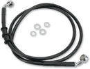 Extended Length Black Vinyl Front Brake Line Kit Black - 6 Inch For Harley Davidson FXDWG 1584 2010-2011