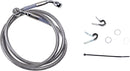Extended Length Stainless Steel Front Brake Line Kit Silver For Harley Davidson XL 1200 C 2010