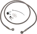 Extended Length Stainless Steel Front Brake Line Kit Silver For Harley Davidson XL 1200 C 2009