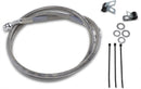 Extended Length Stainless Steel Front Brake Line Kit Silver For Harley Davidson FXD 1340 1995-1998