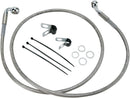 Extended Length Stainless Steel Front Brake Line Kit Silver For Harley Davidson FXDI 1450 EFI 2004