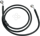 Stainless Steel Front Brake Line Kit Black For Harley Davidson FXDL 1584 2008-2009