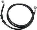 Extended Length Black Vinyl Front Brake Line Kit Black - 2 Inch For Harley Davidson FXDB 1584 2008-2013
