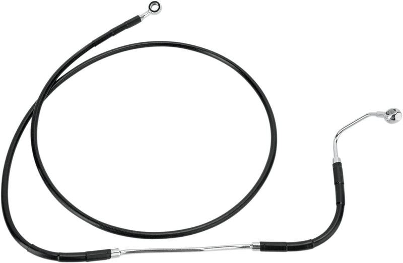 Extended Length Black Vinyl Brake Line Kit Black - 10 Inch