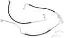 Stainless Steel Rear Brake Line Kit Black For Harley Davidson FLHR 1584 2009-2011
