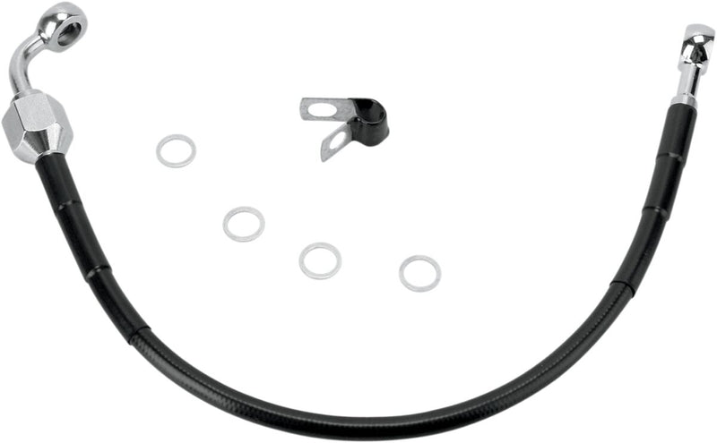 Stainless Steel Rear Brake Line Kit Black For Harley Davidson FXD 1450 2000-2003