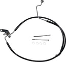 Extended Length Black Vinyl Rear Brake Line Kit Black - 3 Inch For Harley Davidson FLSTC 1450 2006