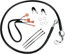 Stainless Steel Rear Brake Line Kit Black For Harley Davidson XL 1200 C 2000-2003