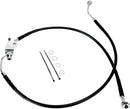 Stainless Steel Rear Brake Line Kit Black For Harley Davidson XL 1200 C 2004-2013
