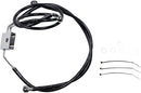 Extended Length Black Vinyl Brake Line Kit Black For Harley Davidson FXDF 1690 ABS 2017