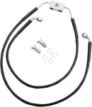 Extended Length Black Vinyl Brake Line Kit Black For Harley Davidson FXDWG 1690 ABS 2013