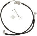 Stainless Steel Brake Line Kit Black For Harley Davidson FLHR 1584 ABS 2008