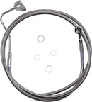 Extended Length Stainless Steel Front Brake Line Kit Silver For Harley Davidson FLHR 1690 ABS 2014