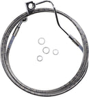 Extended Length Stainless Steel Front Brake Line Kit Silver For Harley Davidson FLHR 1690 ABS 2015