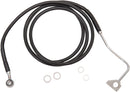 Extended Length Black Vinyl Front Brake Line Kit Black For Harley Davidson FLHR 1690 ABS 2015
