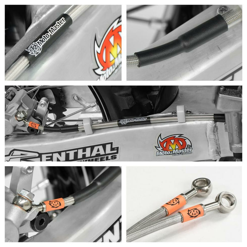 Rear Brake Lines Stainless Steel For Honda CRF 250 L 2013-2015