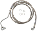 Extended Length Stainless Steel Brake Line Kit Silver For Harley Davidson FLTRX 1690 A 2015-2016