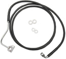 Extended Length Black Vinyl Brake Line Kit Black For Harley Davidson FLTRX 1750 2017