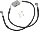 Extended Length Front Brake Line Black For Harley Davidson XL 1200 X ABS 2021-2022