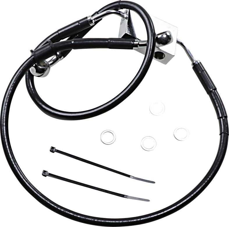 Extended Length Front Brake Line Black For Harley Davidson XL 1200 X 2020
