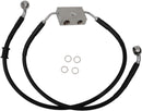 Extended Length Front Brake Line Black For Harley Davidson XL 1200 CB ABS 2015-2016