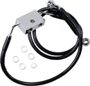 Extended Length Front Brake Line Black For Harley Davidson XL 1200 C ABS 2014-2016