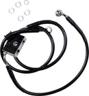 Extended Length Front Brake Line Black For Harley Davidson XL 1200 C 2017-2019