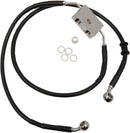 Extended Length Front Brake Line Black For Harley Davidson XL 883 L ABS 2020