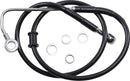 Stainless Steel Brake Line Kit Black For Harley Davidson FLSTC 1690 ABS 2015-2016