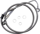 Extended Length Stainless Steel Brake Line Silver For Harley Davidson FLSTN 1690 ABS 2016