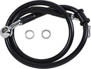 Extended Length Stainless Steel Brake Line Black For Harley Davidson FLHCS 1868 ABS 2018