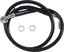 Extended Length Stainless Steel Brake Line Black For Harley Davidson FXBB 1750 ABS 2018-2020