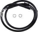 Extended Length Stainless Steel Brake Line Black For Harley Davidson FLHC 1750 ABS 2018-2022