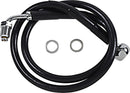 Extended Length Stainless Steel Brake Line Black For Harley Davidson FXBRS 1868 ABS 2021-2022