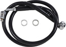 Extended Length Stainless Steel Brake Line Black For Harley Davidson FXBRS 1868 ABS 2022