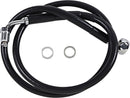 Extended Length Stainless Steel Brake Line Black For Harley Davidson FXBR 1750 ABS 2018-2020