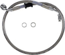 Extended Length Stainless Steel Brake Line Silver For Harley Davidson FLFB 1750 ABS 2018-2020