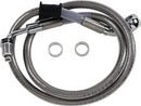 Extended Length Stainless Steel Brake Line Silver For Harley Davidson FLFBS 1868 ABS 2018