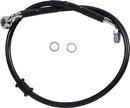 Extended Length Stainless Steel Brake Line Black For Harley Davidson FLFB 1750 ABS 2018-2020