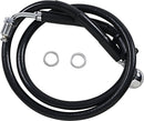 Extended Length Stainless Steel Brake Line Black For Harley Davidson FLFBS 1868 ABS 2018-2023