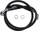 Extended Length Stainless Steel Brake Line Black For Harley Davidson FLSB 1750 ABS 2018-2023