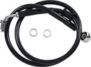 Extended Length Stainless Steel Brake Line Black For Harley Davidson FLDE 1750 ABS 2018-2020