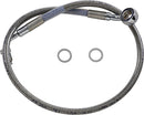 Extended Length Stainless Steel Brake Line Silver For Harley Davidson FXFB 1750 ABS 2021