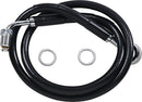 Extended Length Stainless Steel Brake Line Black For Harley Davidson FXLRS 1868 ABS 2020-2021